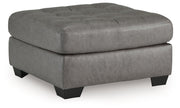 Clairette Court - Oversized Accent Ottoman - Alloy - R&R Furniture Gallery (Fountain Valley, CA)