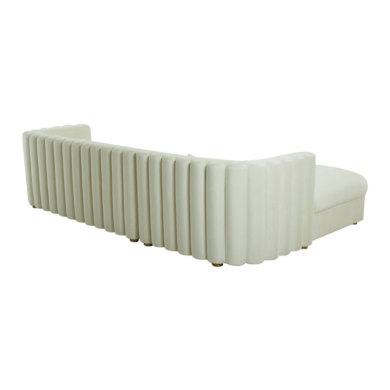 Callie - Velvet Sectional - LAF - R&R Furniture Gallery (Fountain Valley, CA)