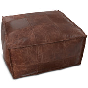 Sheffield - Handcrafted Square Pouf - R&R Furniture Gallery (Fountain Valley, CA)