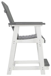 Transville - Barstool (Set of 2) - Gray / White - R&R Furniture Gallery (Fountain Valley, CA)