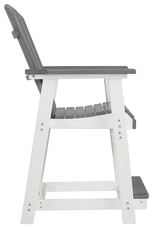 Transville - Barstool (Set of 2) - Gray / White - R&R Furniture Gallery (Fountain Valley, CA)