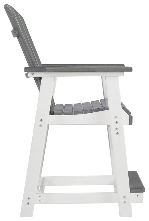 Transville - Barstool (Set of 2) - Gray / White - R&R Furniture Gallery (Fountain Valley, CA)