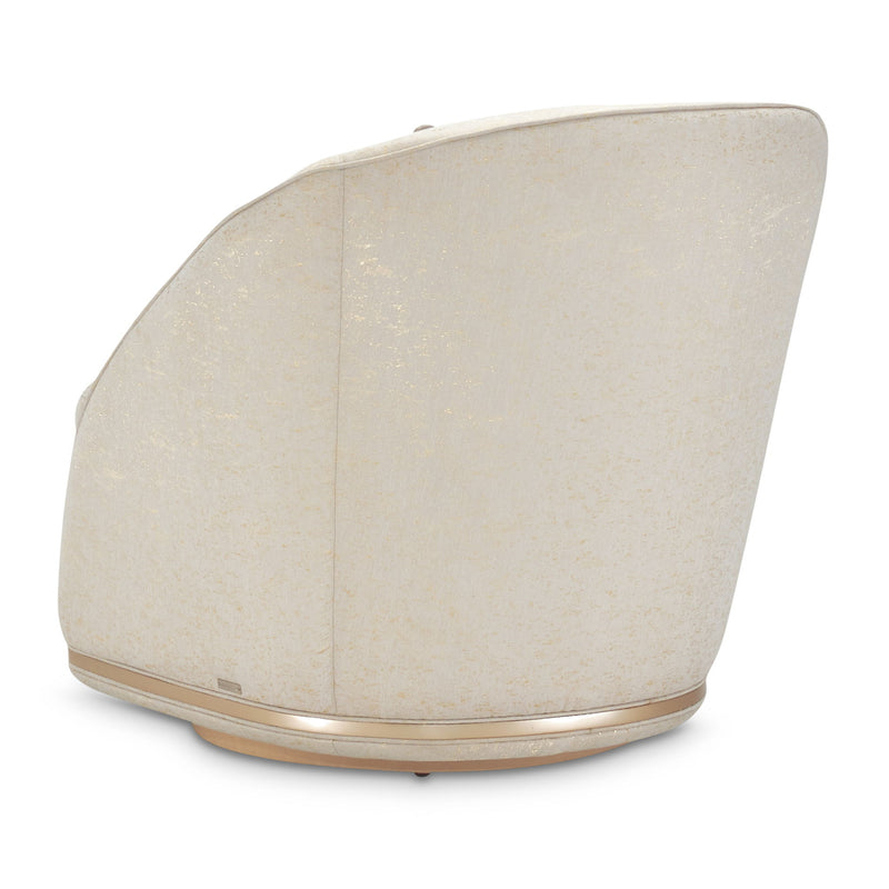 La Rachelle - Swivel Chair - Gold Rush / Champagne - R&R Furniture Gallery (Fountain Valley, CA)