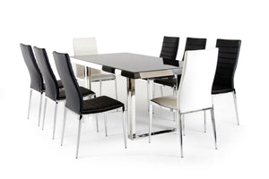 Courtland Modern Stainless Steel Dining Table — view 4