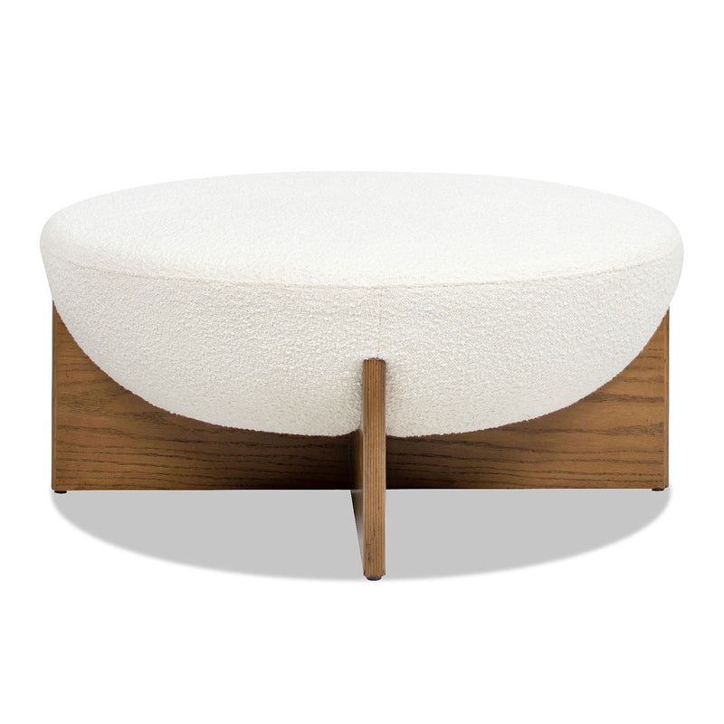 Bali - Round Upholstered Ottoman - R&R Furniture Gallery (Fountain Valley, CA)