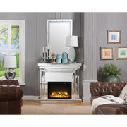 Nysa - 42" Fireplace - Mirrored & Faux Crystals - R&R Furniture Gallery (Fountain Valley, CA)
