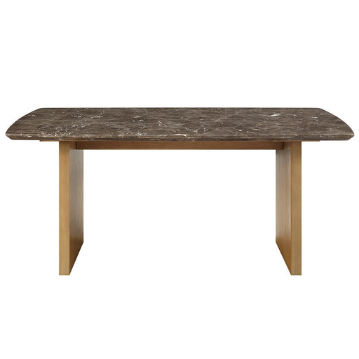 Jaramillo - Dining Table - Marble Top & Natural Finish - R&R Furniture Gallery (Fountain Valley, CA)
