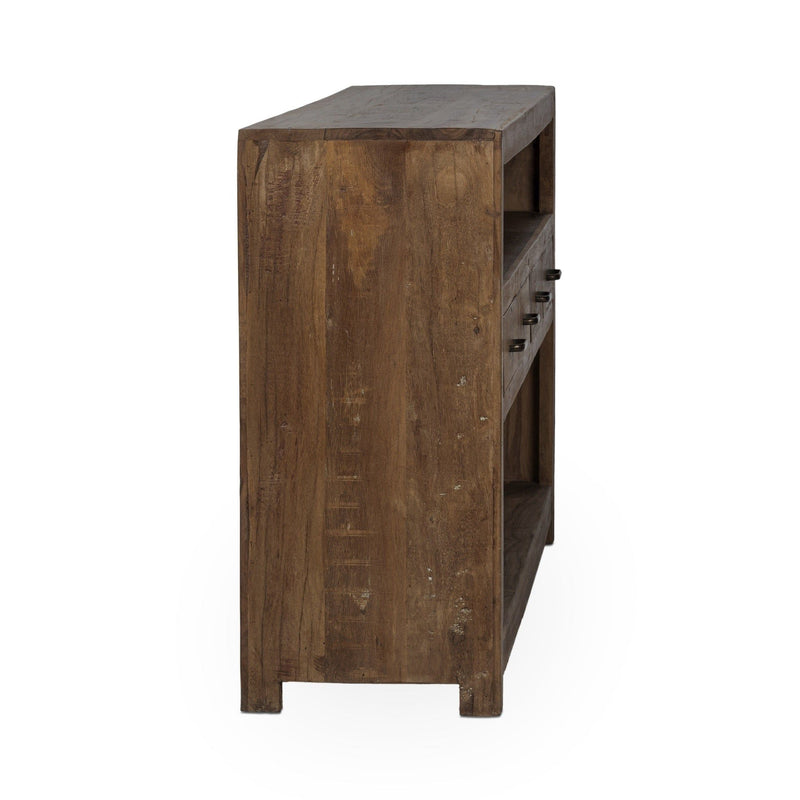 Mattai - 4 Drawer Console Table - Natural - R&R Furniture Gallery (Fountain Valley, CA)