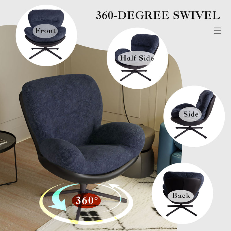 360° Swivel Office Chair, No Wheels - R&R Furniture Gallery (Fountain Valley, CA)