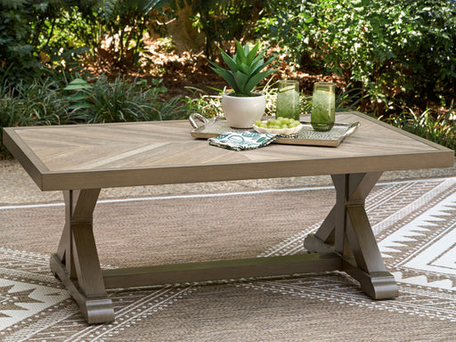 Laguna Heights - Rectangular Cocktail Table - Beige - R&R Furniture Gallery (Fountain Valley, CA)