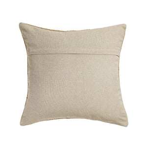 Terra - 20" Square Wool and Jute Kilim Throw Pillow - Clay
