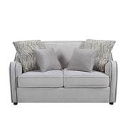 Mahler - Loveseat With 4 Pillows - Beige Linen - R&R Furniture Gallery (Fountain Valley, CA)
