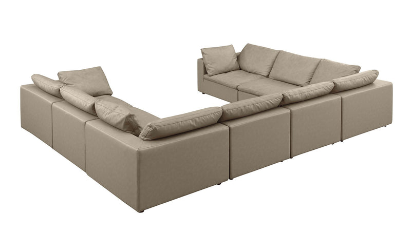1100 - 8-Piece U-Shaped Sectional In Top-Grain Italian Leather
