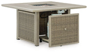 Cliff Trails - Square Fire Pit Table - Beige - R&R Furniture Gallery (Fountain Valley, CA)