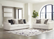 Signature Design by Ashley Karinne living room set with stationary chair and ottoman, stylish and comfortable home furniture.