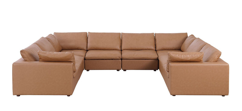 1100 - 8-Piece U-Shaped Sectional In Top-Grain Italian Leather
