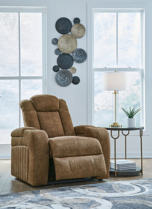 Wolfridge - Power Recliner/Adj Headrest - Brindle - R&R Furniture Gallery (Fountain Valley, CA)