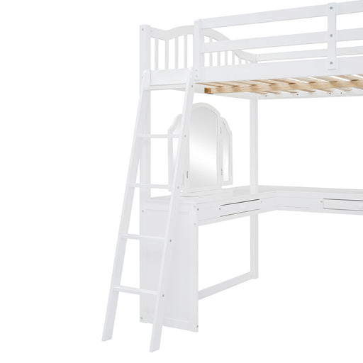 Loft Bed With Drawers, Cabinet, Shelves With Desk - R&R Furniture Gallery (Fountain Valley, CA)