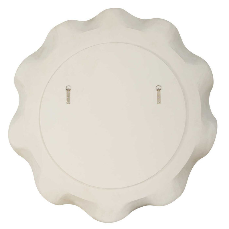 Wave Length - Round Mirror - White