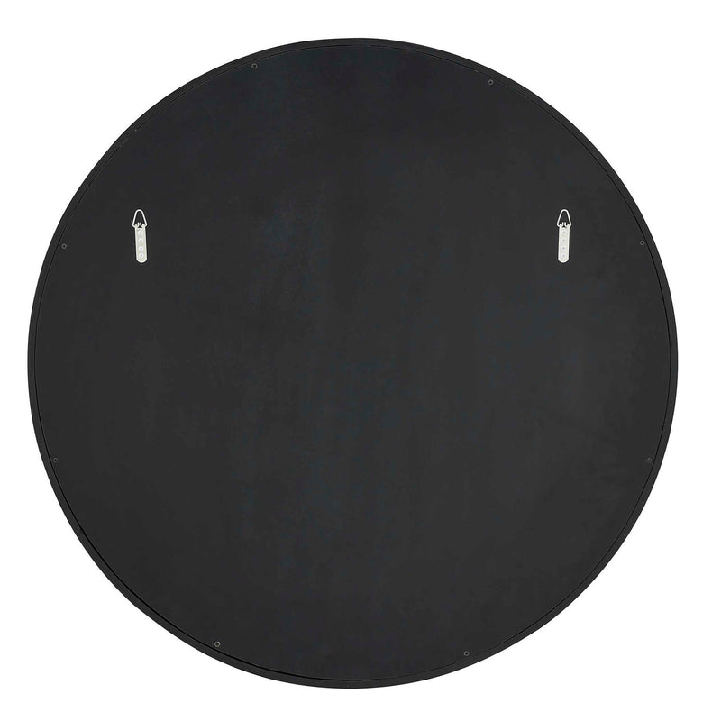 Helia - Round Mirror - Black / Brass
