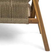 Modern Outdoor Woven Lounge Chair With Solid Frame And Cushions - R&R Furniture Gallery (Fountain Valley, CA)