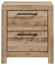 Hyanna - Two Drawer Night Stand - Tan Brown - R&R Furniture Gallery (Fountain Valley, CA)