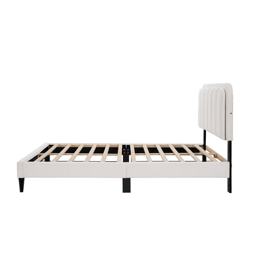 Lambswool Petal Headboard Bed Frame - R&R Furniture Gallery (Fountain Valley, CA)