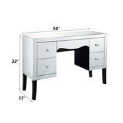 Dominic - Vanity Desk - Mirrored - R&R Furniture Gallery (Fountain Valley, CA)