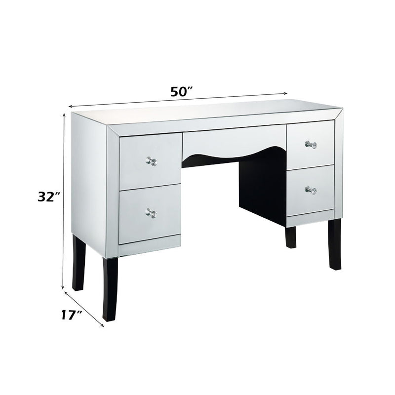 Dominic - Vanity Desk - Mirrored - R&R Furniture Gallery (Fountain Valley, CA)