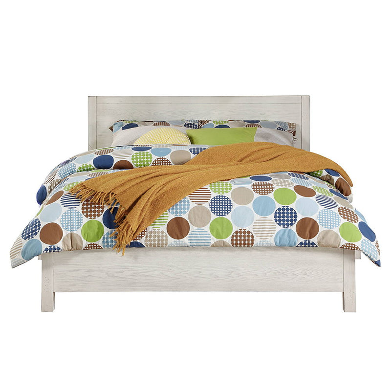 Celerina - Queen Bed - Weathered White - R&R Furniture Gallery (Fountain Valley, CA)