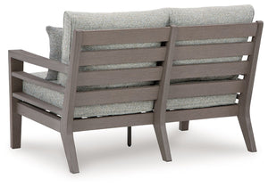 Hillside Barn - Loveseat W/Cushion - Gray / Brown - R&R Furniture Gallery (Fountain Valley, CA)