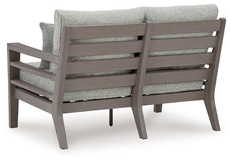 Hillside Barn - Loveseat W/Cushion - Gray / Brown - R&R Furniture Gallery (Fountain Valley, CA)