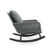 Contemporary Minimalist Wicker Rocking Chair With Soft Cushions - R&R Furniture Gallery (Fountain Valley, CA)