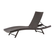 Kauai - Modern Style Pe Wicker Chaise Lounge - Brown Multi - R&R Furniture Gallery (Fountain Valley, CA)