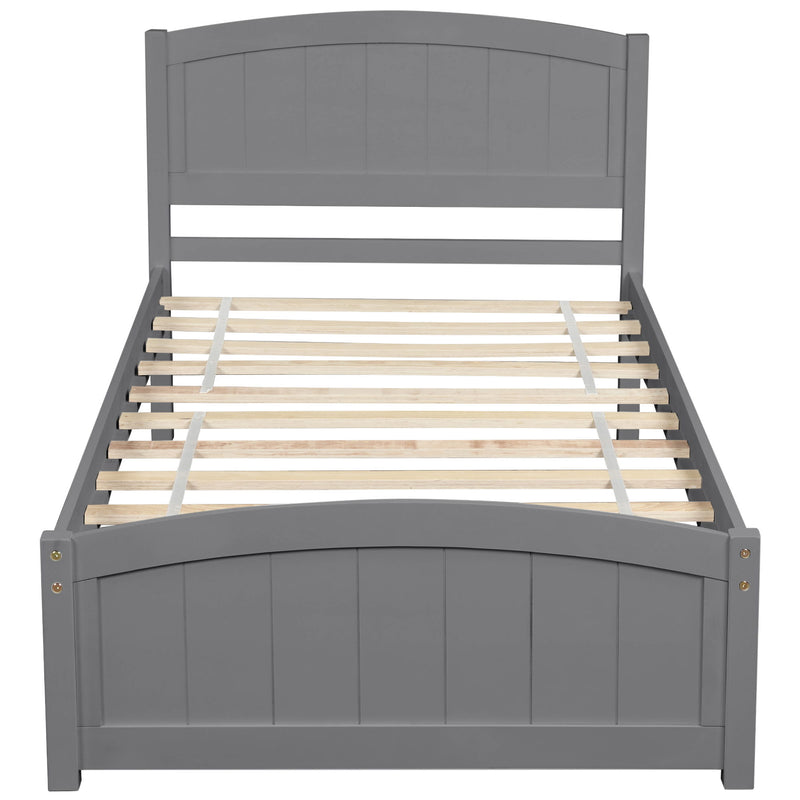 Platform Bed & Headboard, Footboard And Wood Slat Support - R&R Furniture Gallery (Fountain Valley, CA)