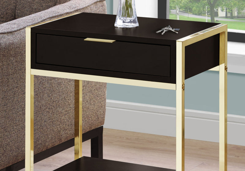 Accent Side Table, Storage Drawer, Spacious Tabletop - R&R Furniture Gallery (Fountain Valley, CA)