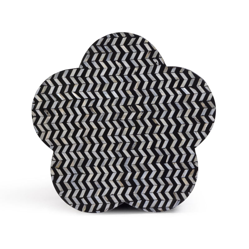 Mother of Pearl Shell Side Table - Truffle - R&R Furniture Gallery (Fountain Valley, CA)