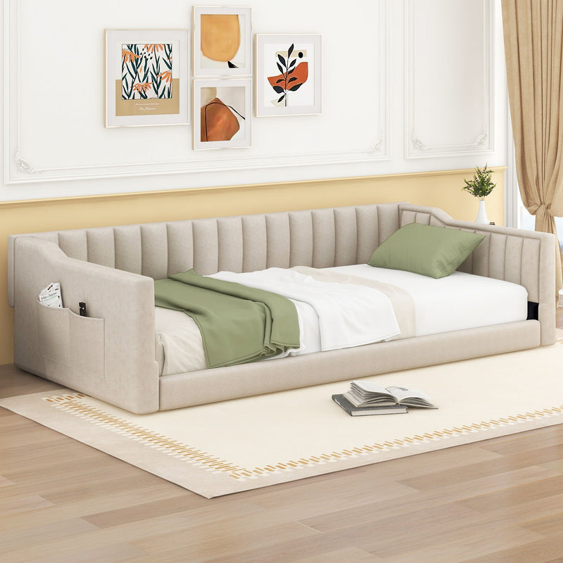 Daybed With Side Storage Pocket - R&R Furniture Gallery (Fountain Valley, CA)