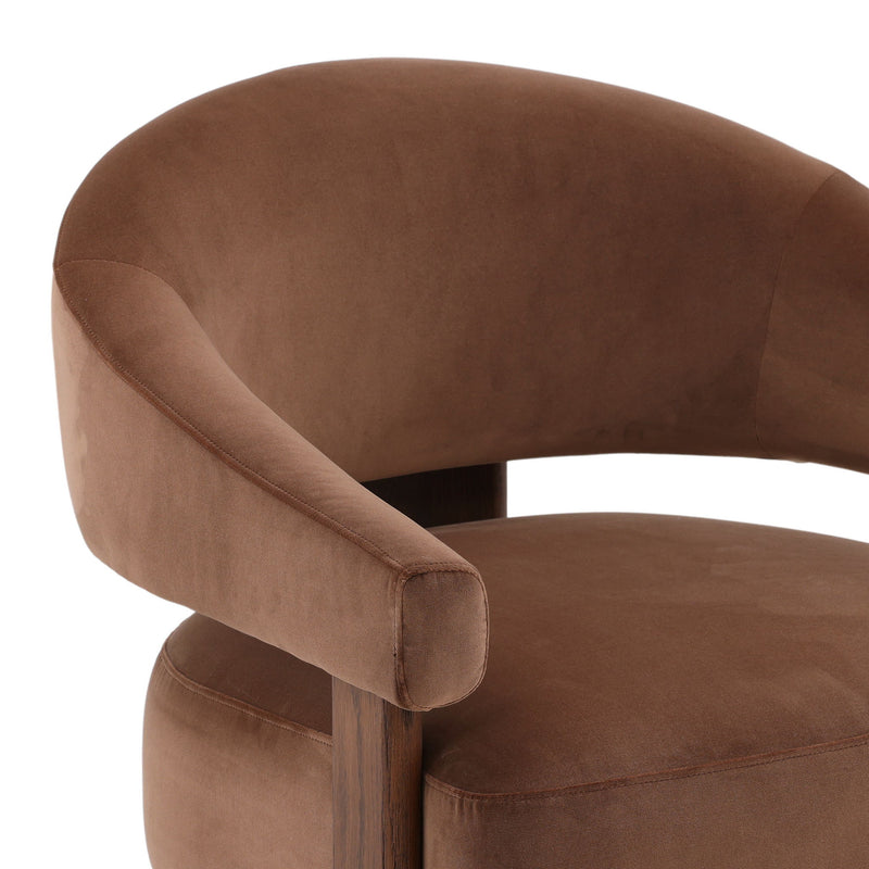Averie - Occasional Chair - Hudson Chocolate And Brown
