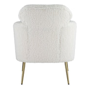 Connock - Accent Chair - White Teddy Sherpa - R&R Furniture Gallery (Fountain Valley, CA)