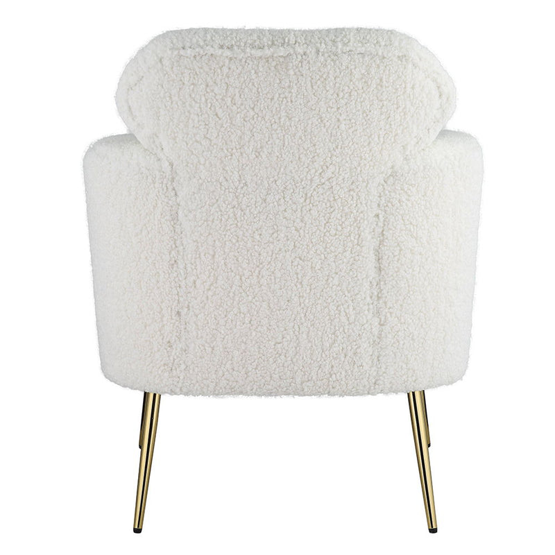Connock - Accent Chair - White Teddy Sherpa - R&R Furniture Gallery (Fountain Valley, CA)