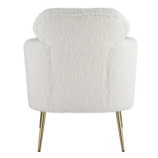 Connock - Accent Chair - White Teddy Sherpa - R&R Furniture Gallery (Fountain Valley, CA)