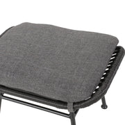 Outdoor Modern Boho Wicker Ottoman With Cushions (Set of 2) - R&R Furniture Gallery (Fountain Valley, CA)