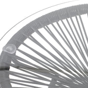 Nusa - Modern Rattan Side Table With Tempered Glass Top - R&R Furniture Gallery (Fountain Valley, CA)