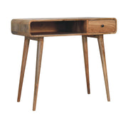 Curved Writing Desk - Oak - R&R Furniture Gallery (Fountain Valley, CA)