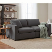Caylie - Modular 2 Piece Sofa - Charcoal - R&R Furniture Gallery (Fountain Valley, CA)