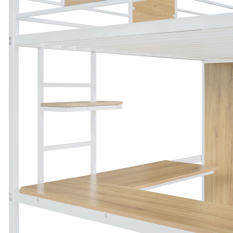 Loft Bed With L Shape Desk And Wardrobe - R&R Furniture Gallery (Fountain Valley, CA)