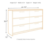 Baystorm - Six Smooth Drawer Dresser - R&R Furniture Gallery (Fountain Valley, CA)