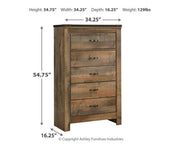 Trinell - Five Drawer Chest - Brown - R&R Furniture Gallery (Fountain Valley, CA)