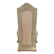 Vatican - Side Chair (Set of 2) - Synthetic Leather & Champagne Silver - R&R Furniture Gallery (Fountain Valley, CA)